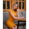 Класична сукня футляр міді гірчичний колір