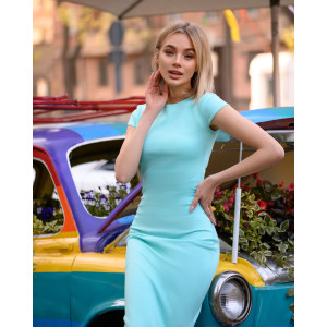 Класична сукня футляр міді мʼятний колір